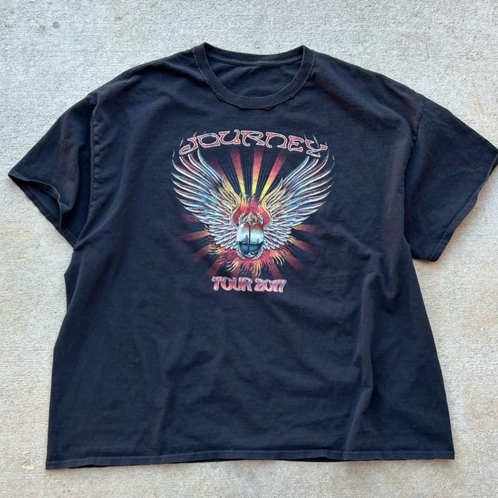 Journey 2017 Black Graphic T-Shirt
